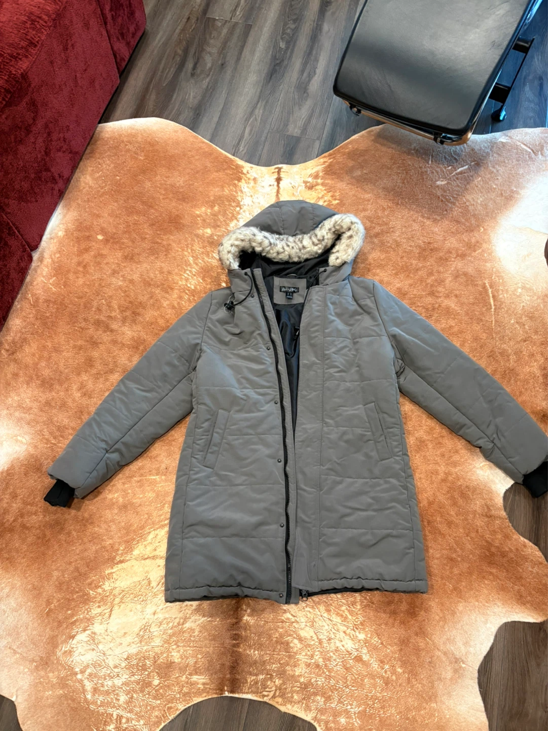 Love + Liberty Grey Puffer Coat - XL