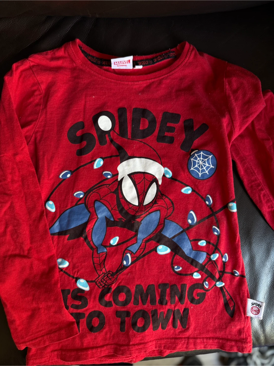 Marvel Spider-Man Long Sleeve Shirt Size 128