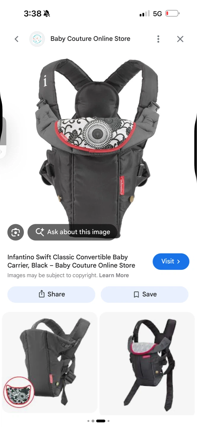 Infantino Swift Classic Convertible Baby Carrier