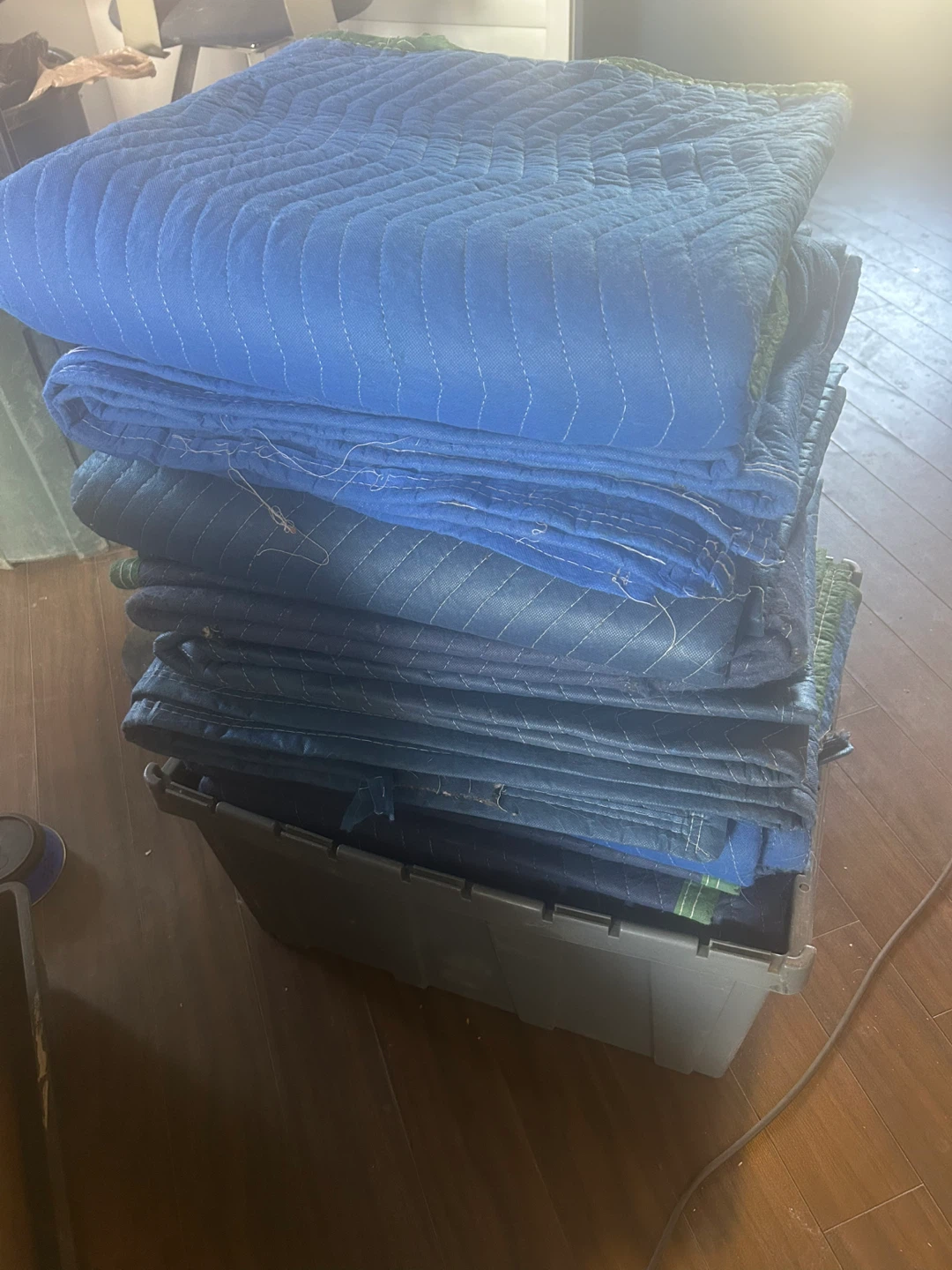 Blue Quilted Moving Blanket - photo 2