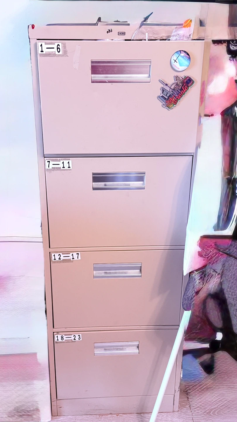 4-Drawer heavy duty iron Metal Filing office Cabinet