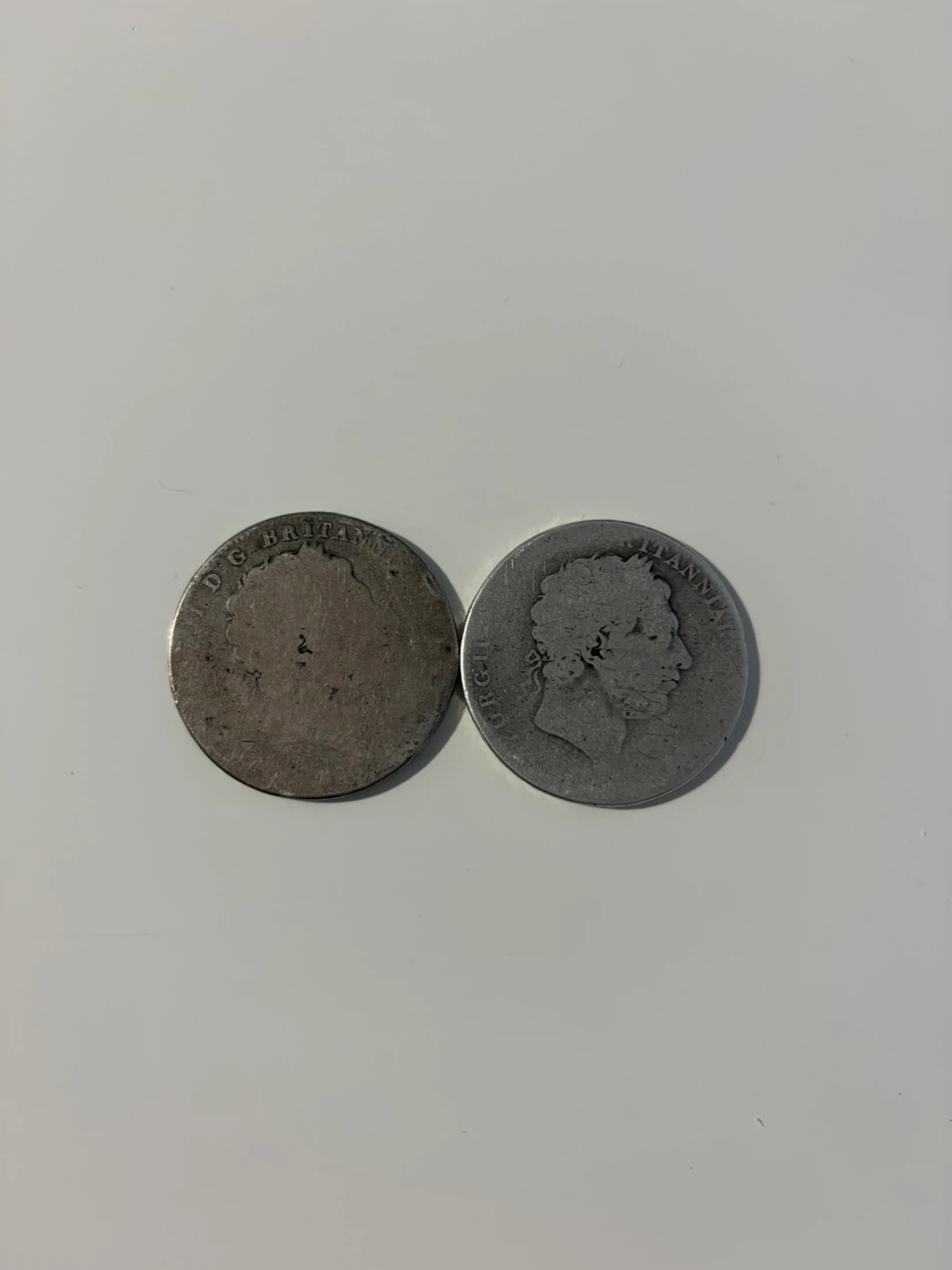 Two British Silver Crowns 1818-1820