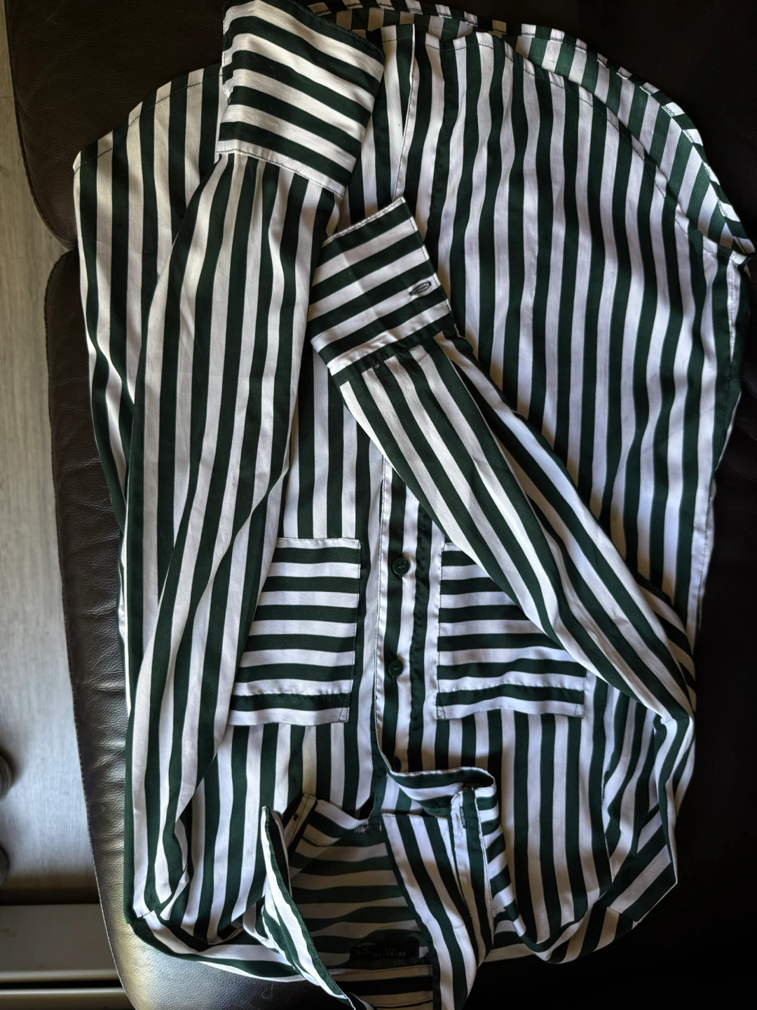 RESERVED Green & White Shirt