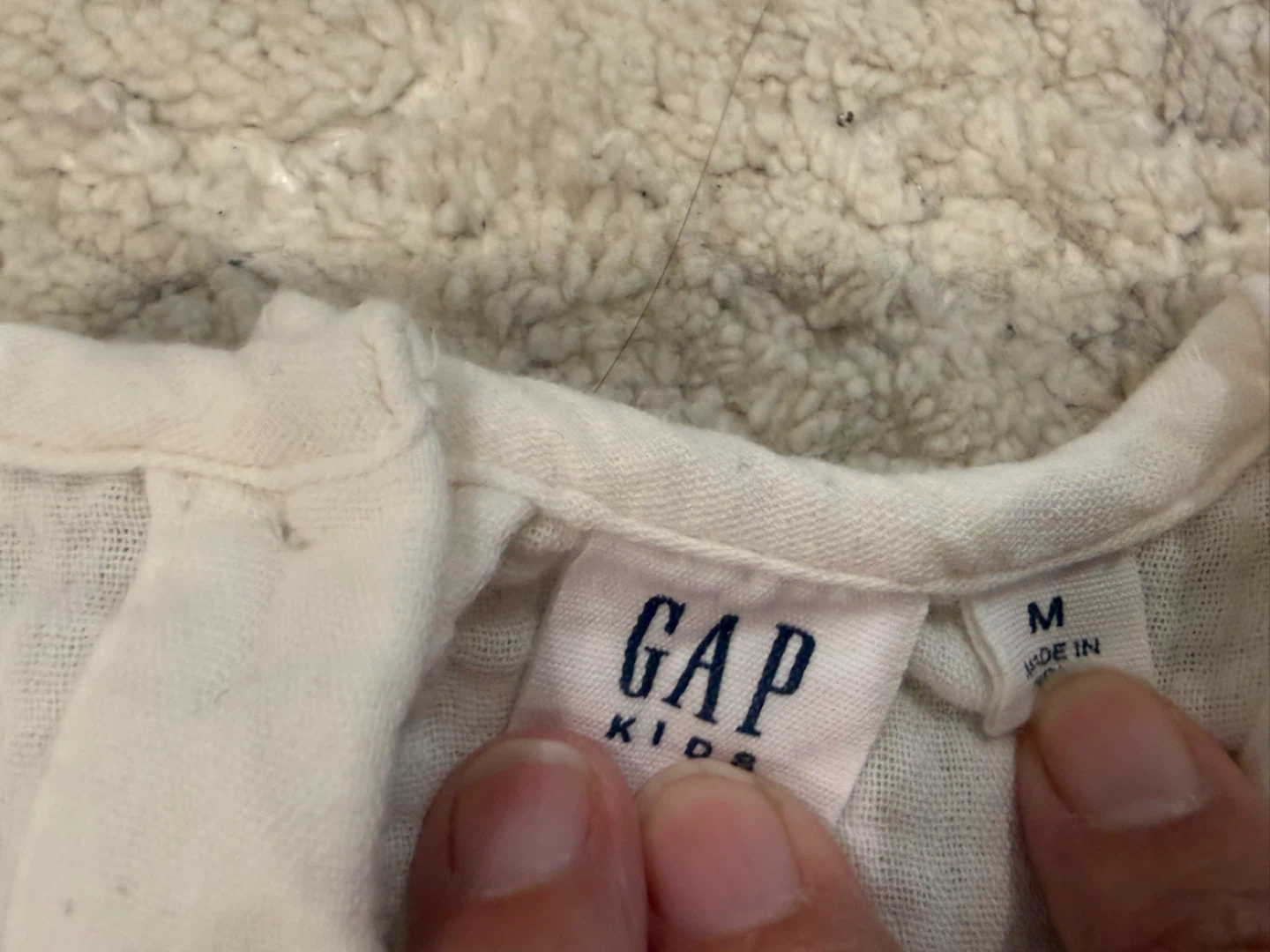 GAP Kids White Ruffle Tiered Dress - Size M - photo 2
