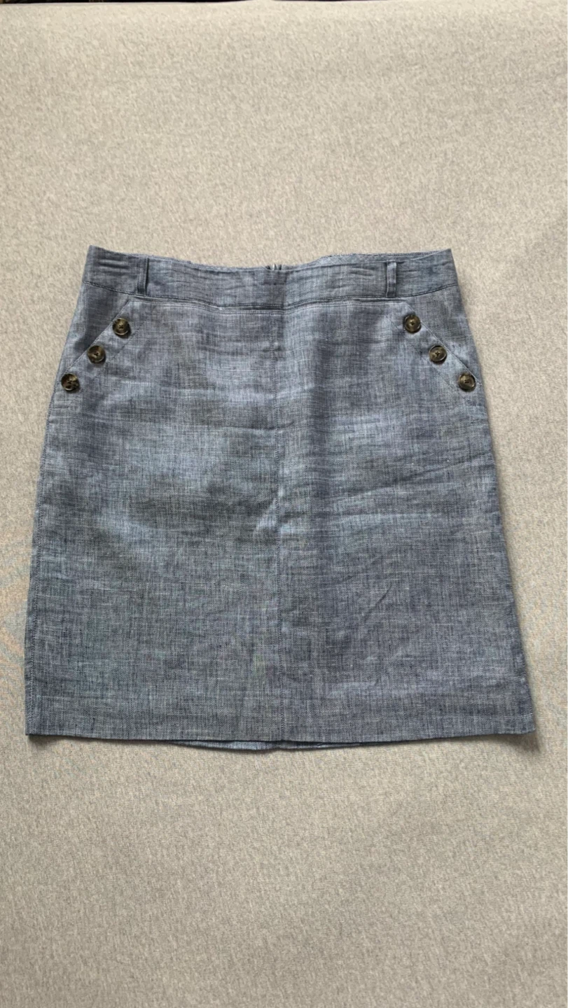 CAROLL Paris 45% Linen Blend Skirt Size 8 (Euro 44)