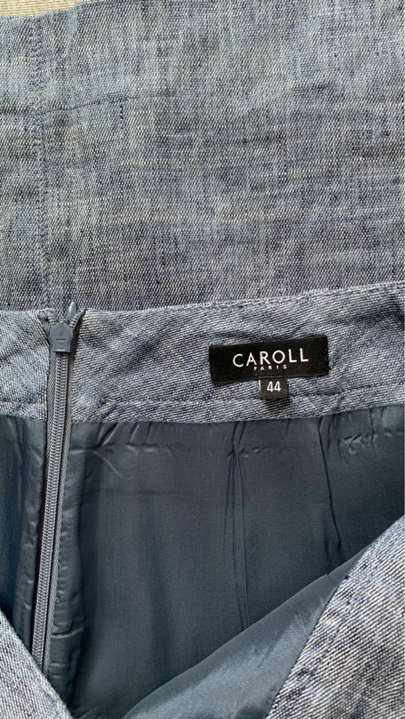 CAROLL Paris 45% Linen Blend Skirt Size 8 (Euro 44) - photo 3