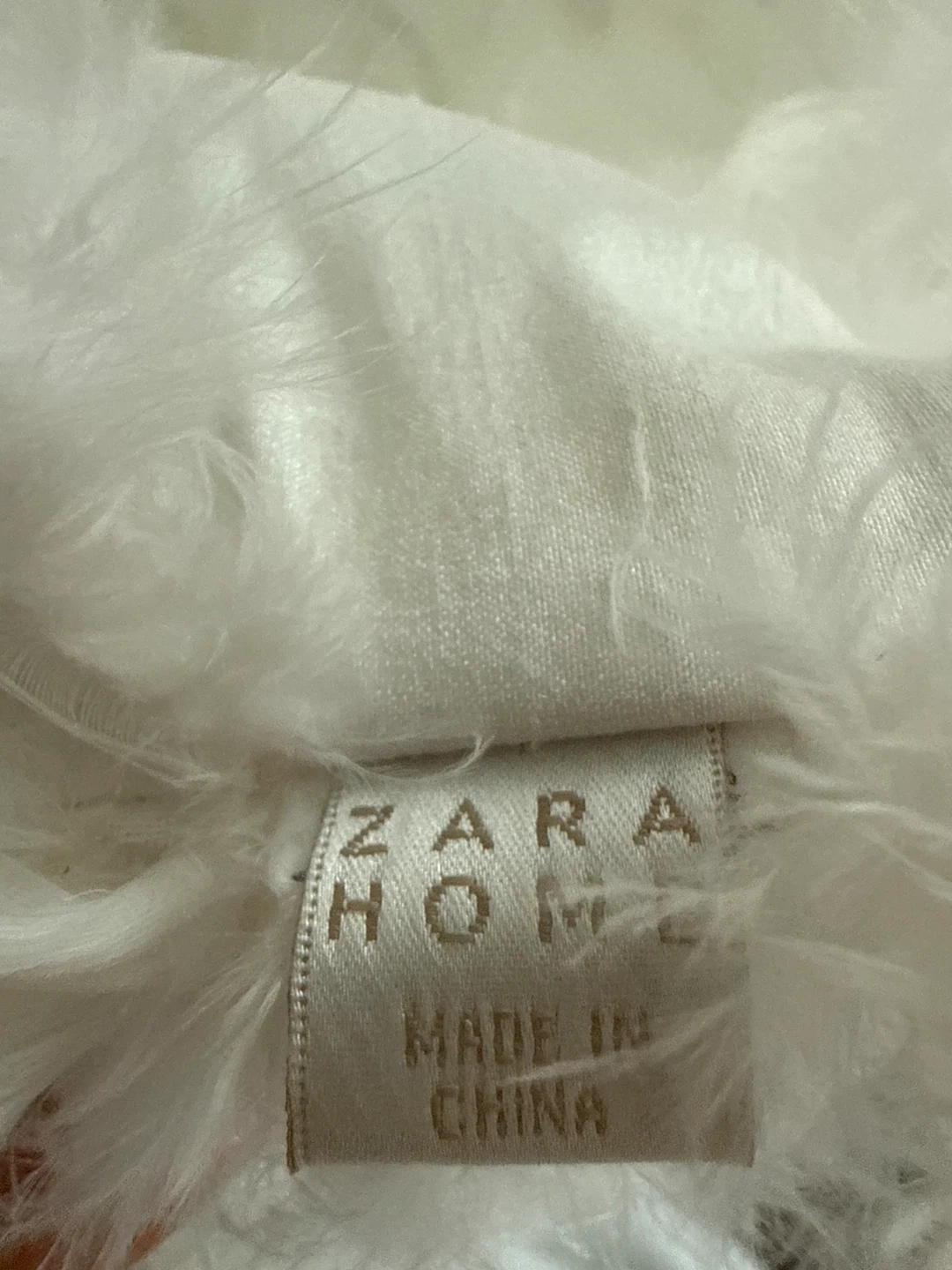 Zara Home White Feather Trimmed Throw Pillow - photo 5