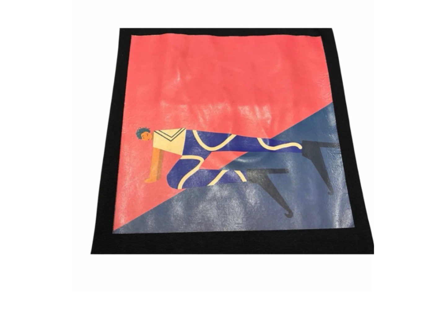 Black Tote Bag with Unique Artwork - photo 2