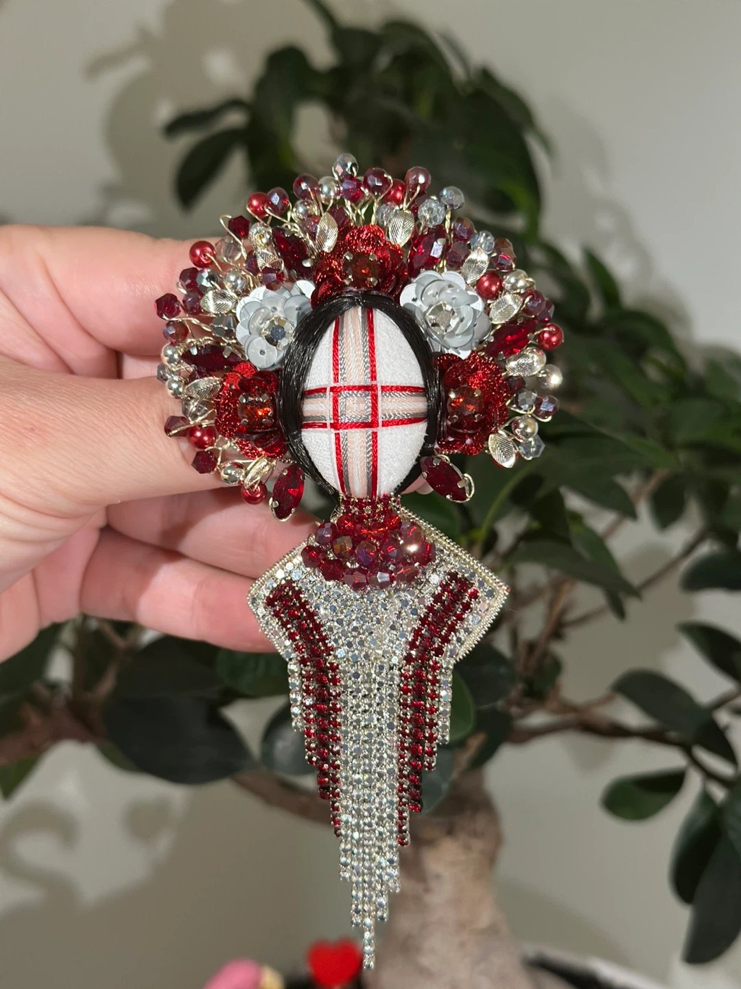 Handmade  Brooch “Motanka”