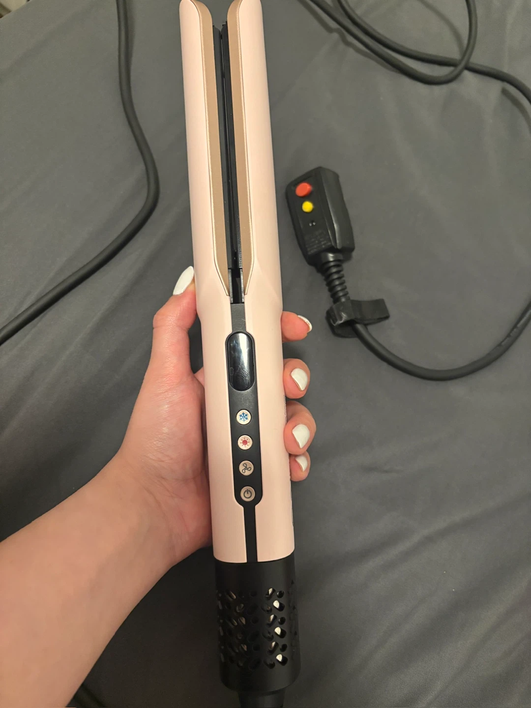 2-in-1 Hair Straightener & Dryer Brush – Pink ✨ - photo 2
