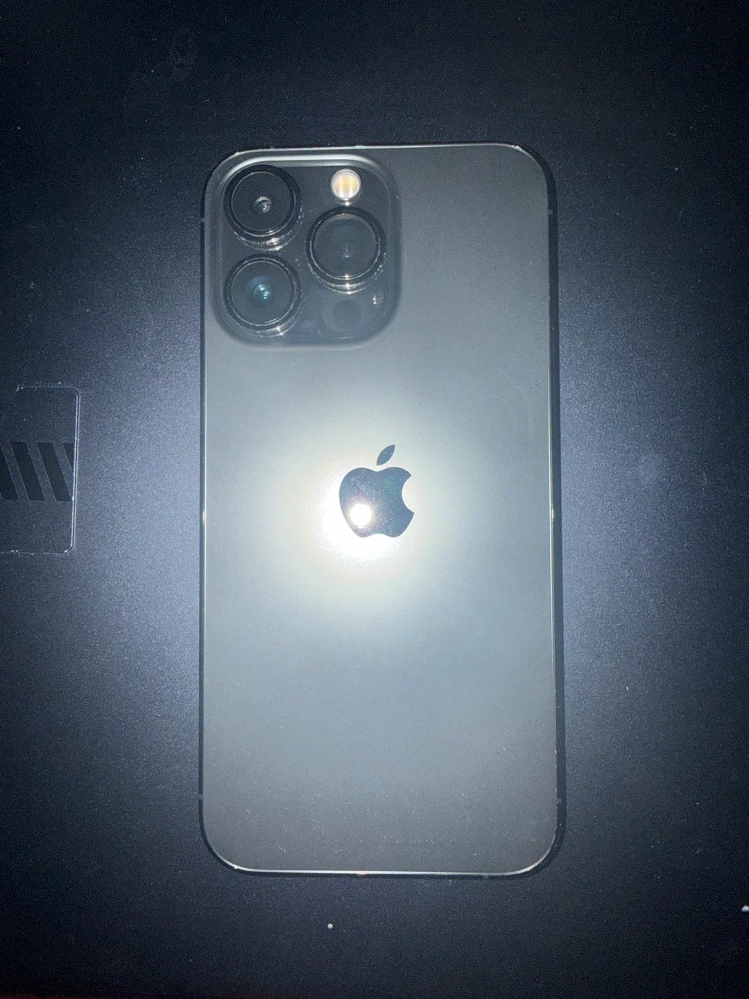 iPhone with Blue Case - photo 2