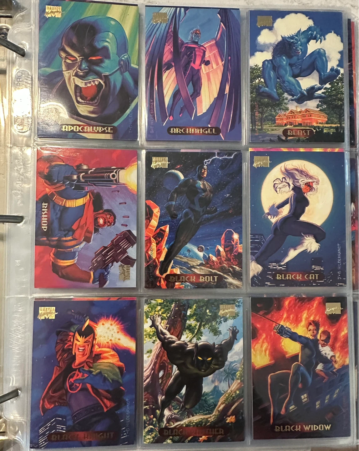 1994 Marvel Masterpieces Trading Cards (Base Set)