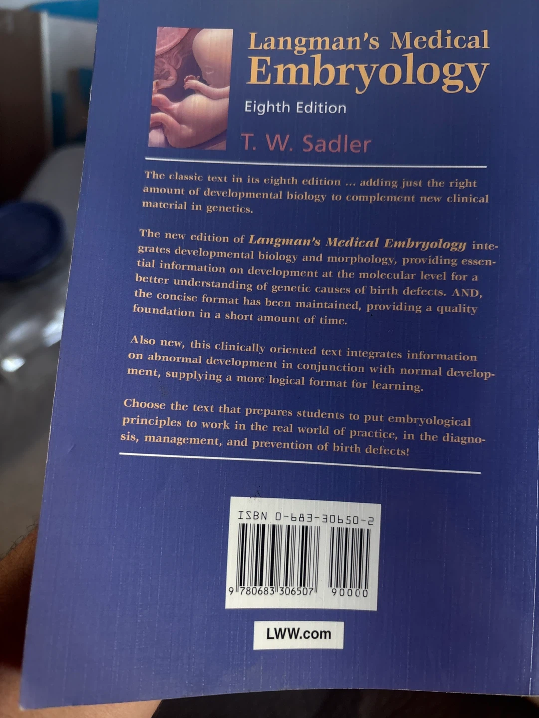 Langman's Medical Embryology, Eighth Edition by T. W. Sadler - photo 2
