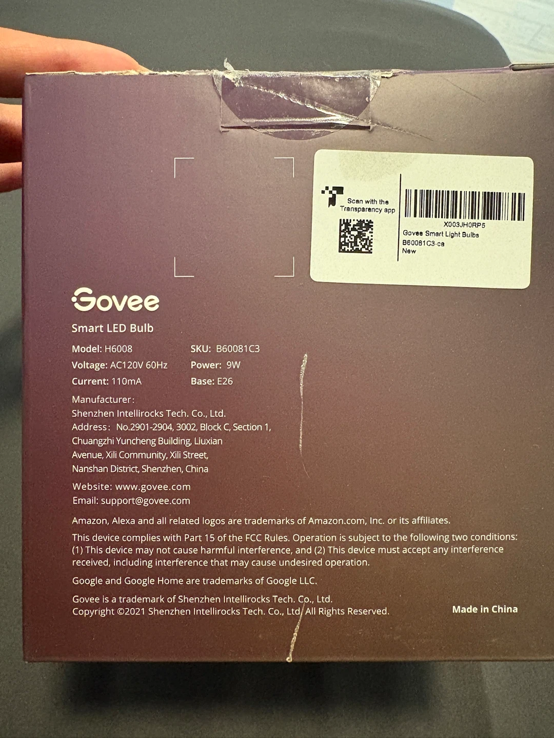 Govee RGBWW Smart LED Bulbs (4 Pack) – New - photo 3