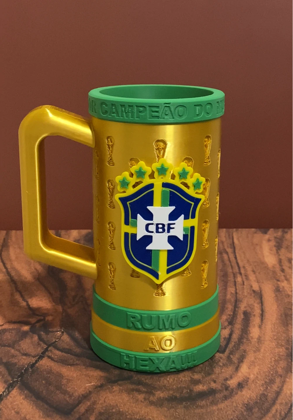 Brazil Gold Soccer Bottle holder