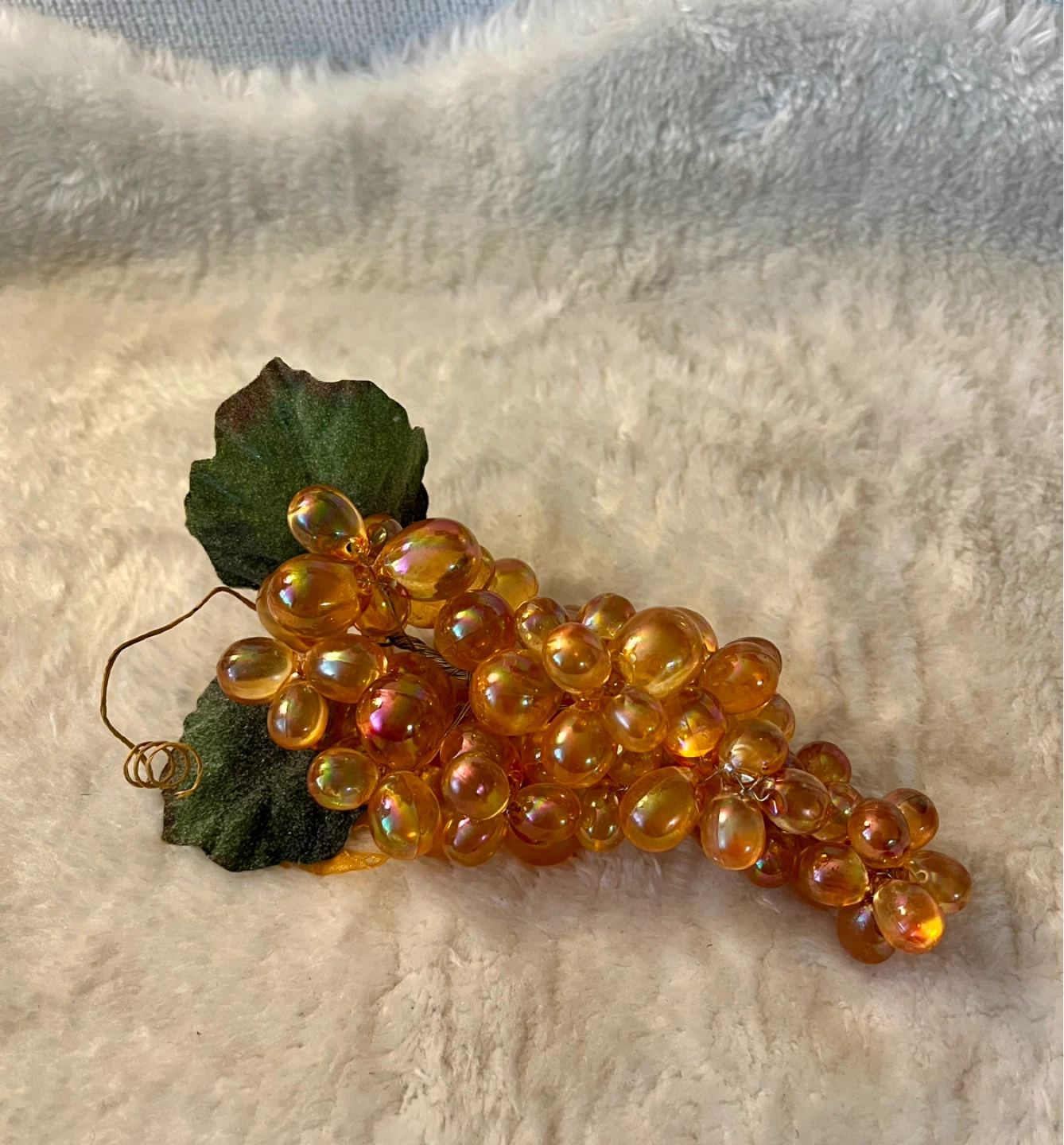 Decorative Glass Grape Cluster