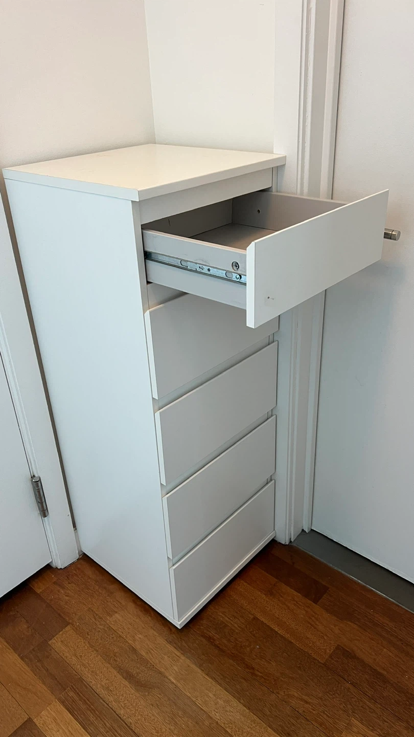 IKEA Malm 5-Drawer Chest White - photo 2