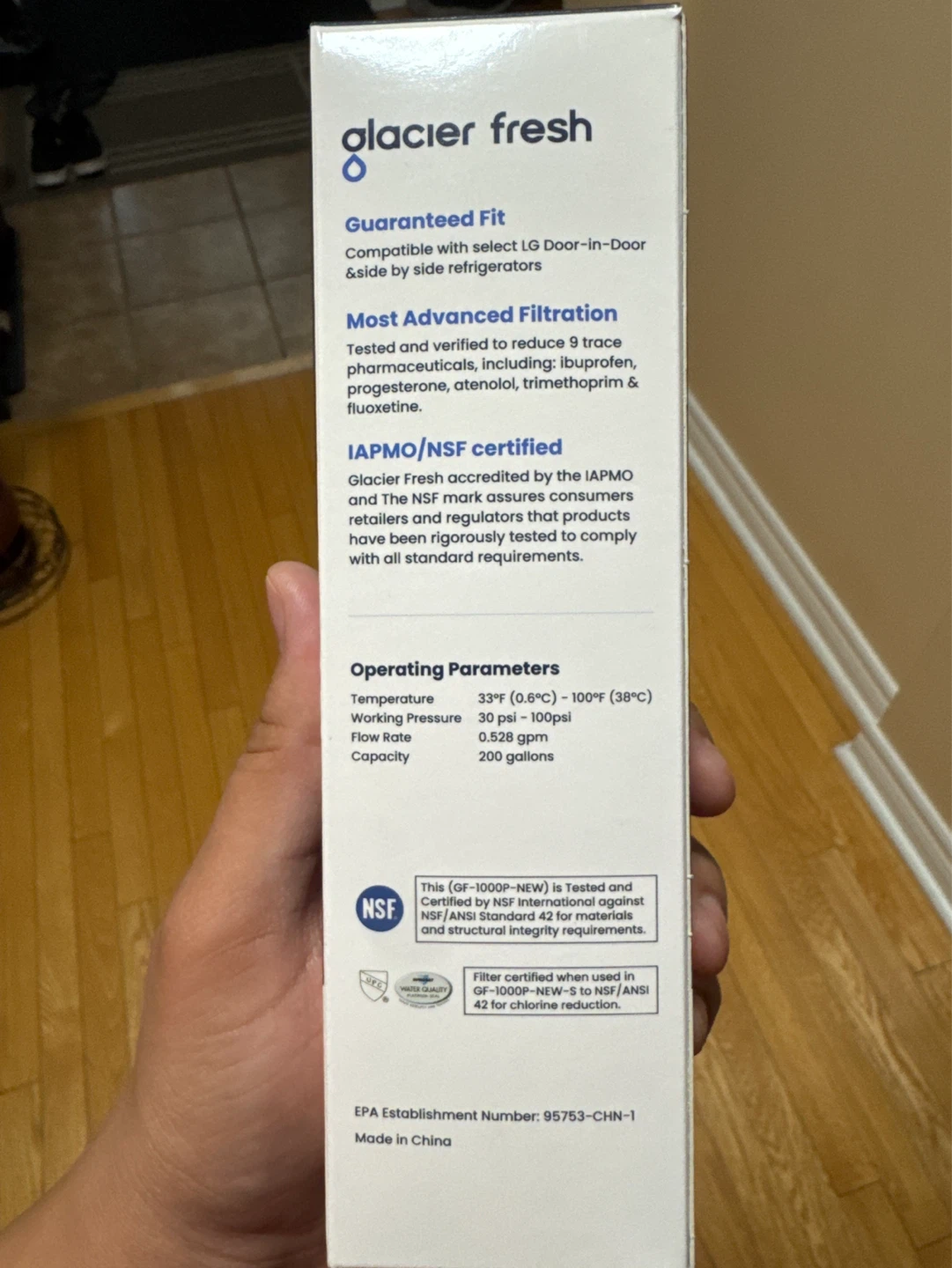 LG Fridge Water Filter - Glacier Fresh GF-1000P (NEW) - photo 3