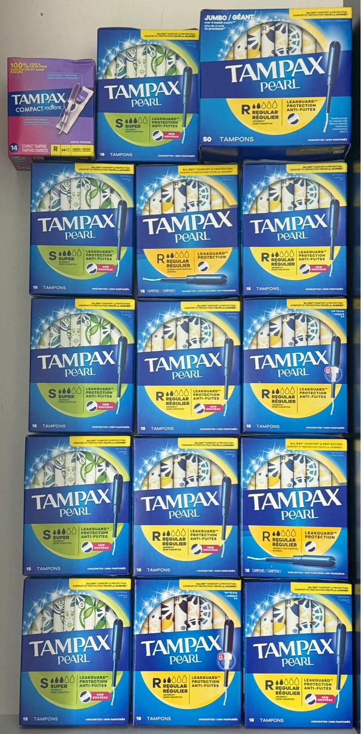 Tampax Pearl Tampons - Super and Regular Absorbency