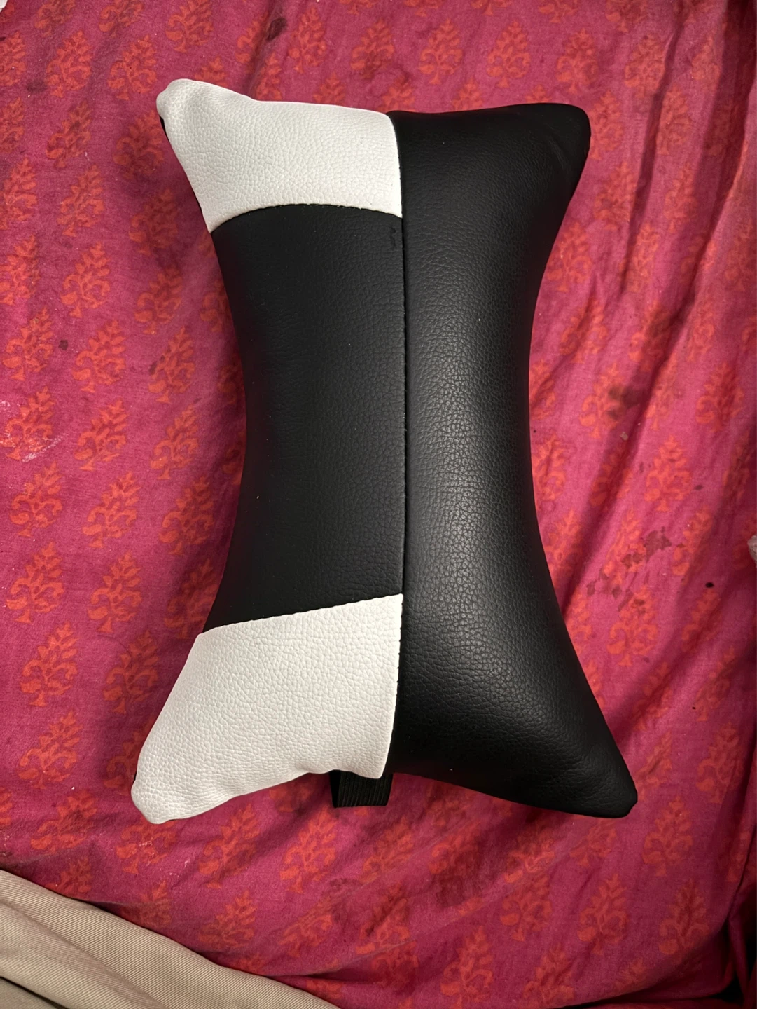 Black and White Neck Pillow (for car or office)