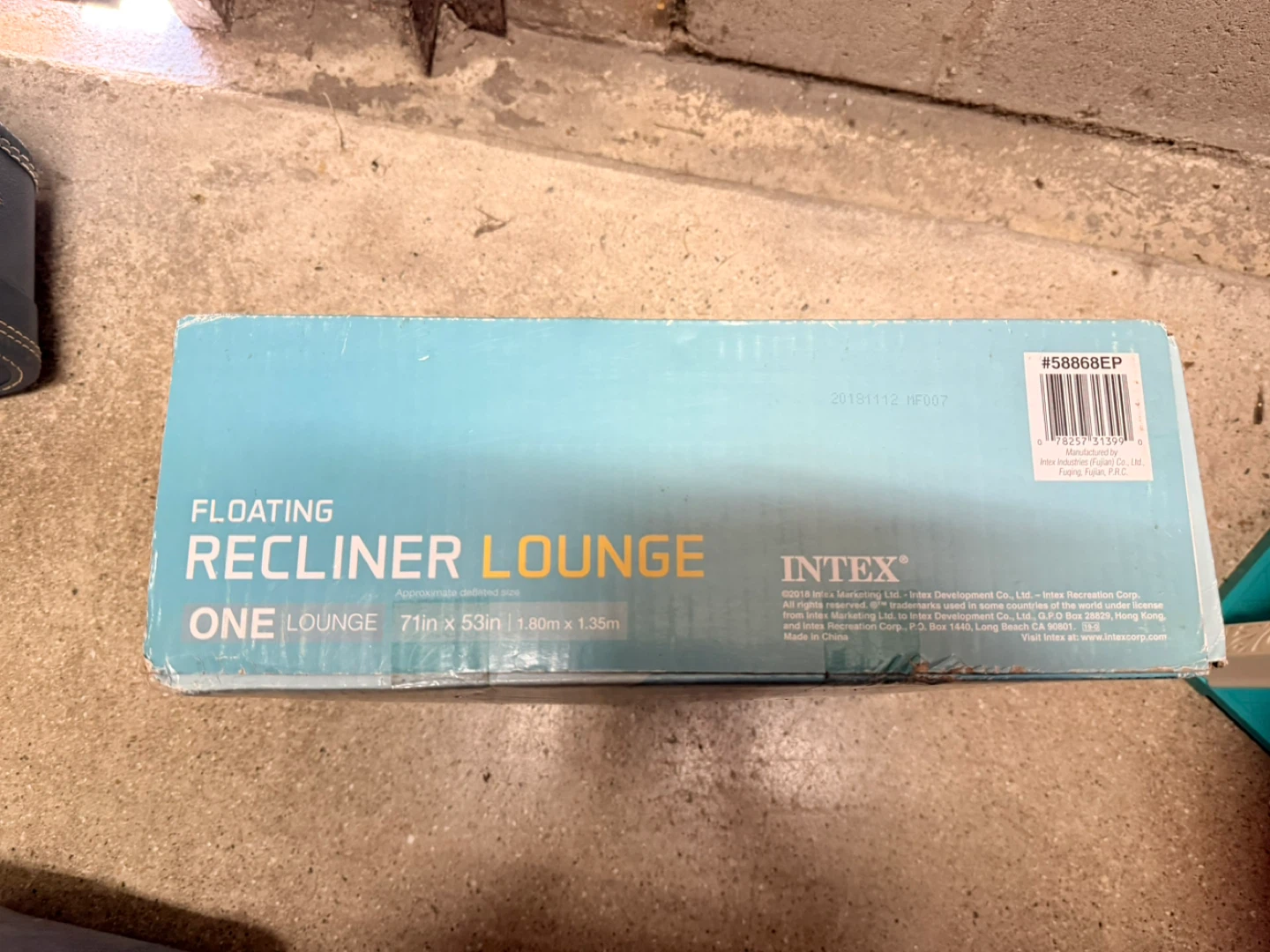 INTEX Floating Recliner Lounge - 71" x 53" - photo 2