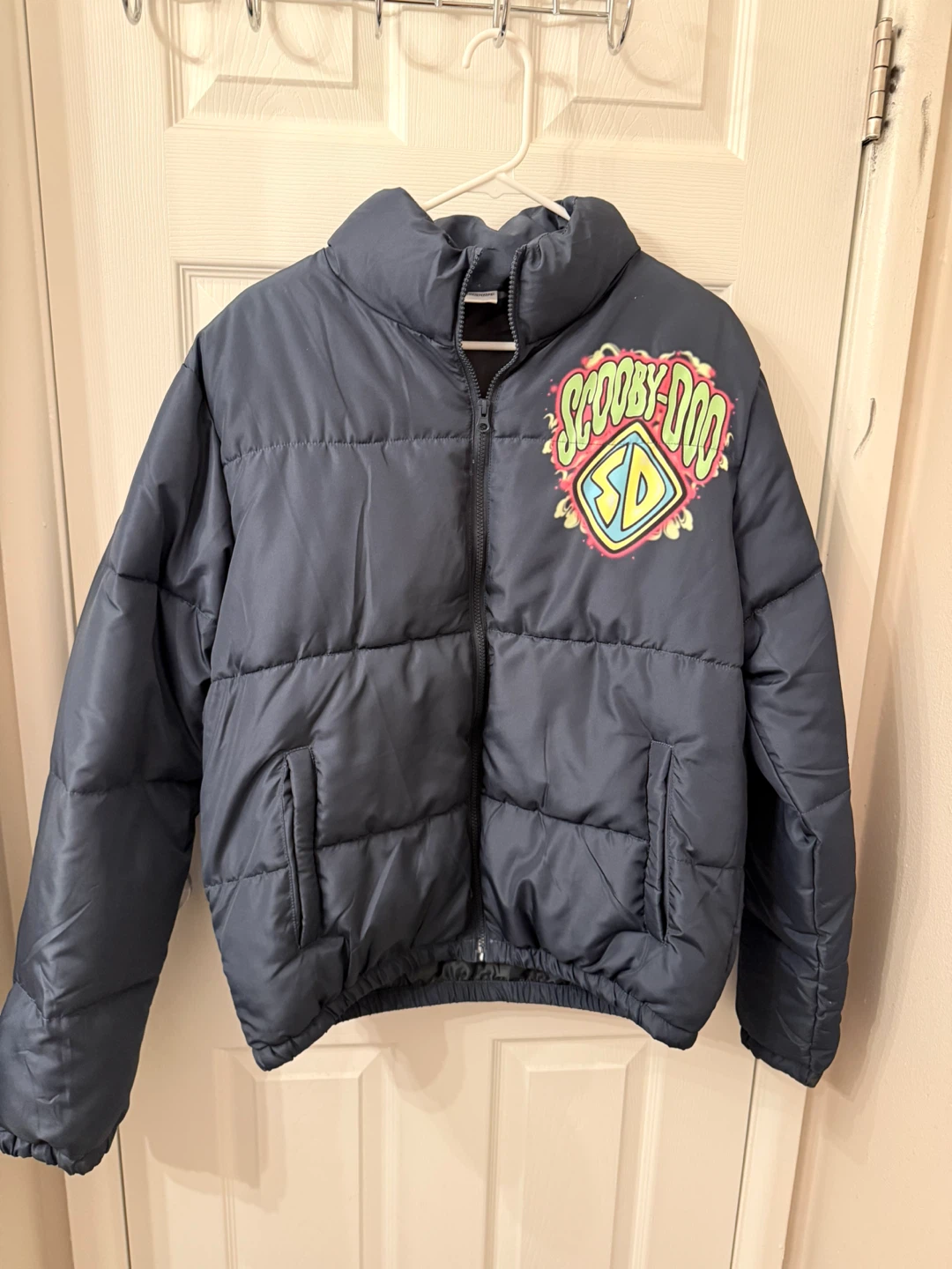 Scooby-Doo Puffer Jacket with "Scooby Snacks" Graphic