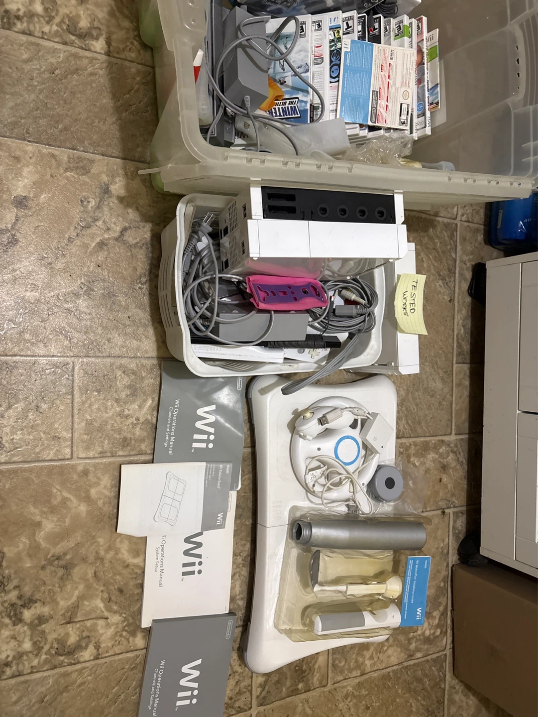 Wii console, games and accessories