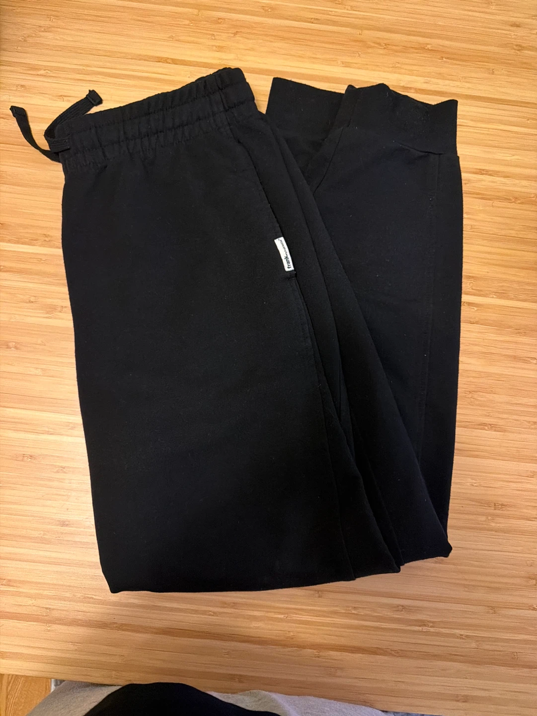Frank And Oak Black Joggers