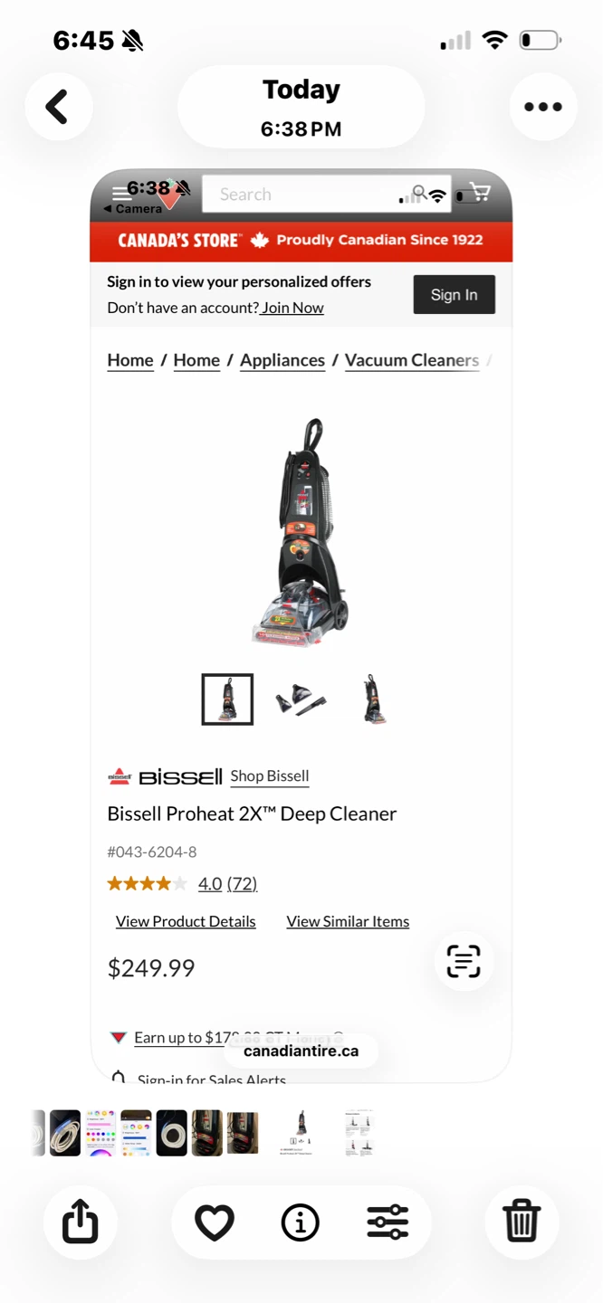 Bissell ProHeat Plus 2X Carpet Deep Cleaner (12 Amp)