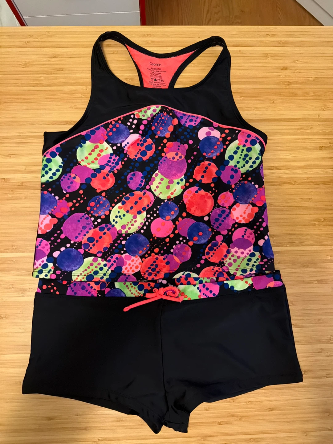 Girls Swimsuit - shorts + tank - photo 2