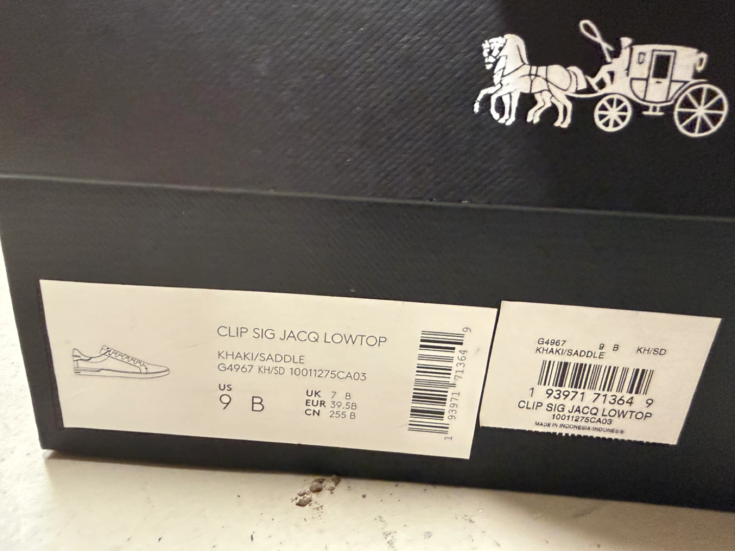Coach Clip Sig Jacq Lowtop Sneakers Size 9B - photo 3