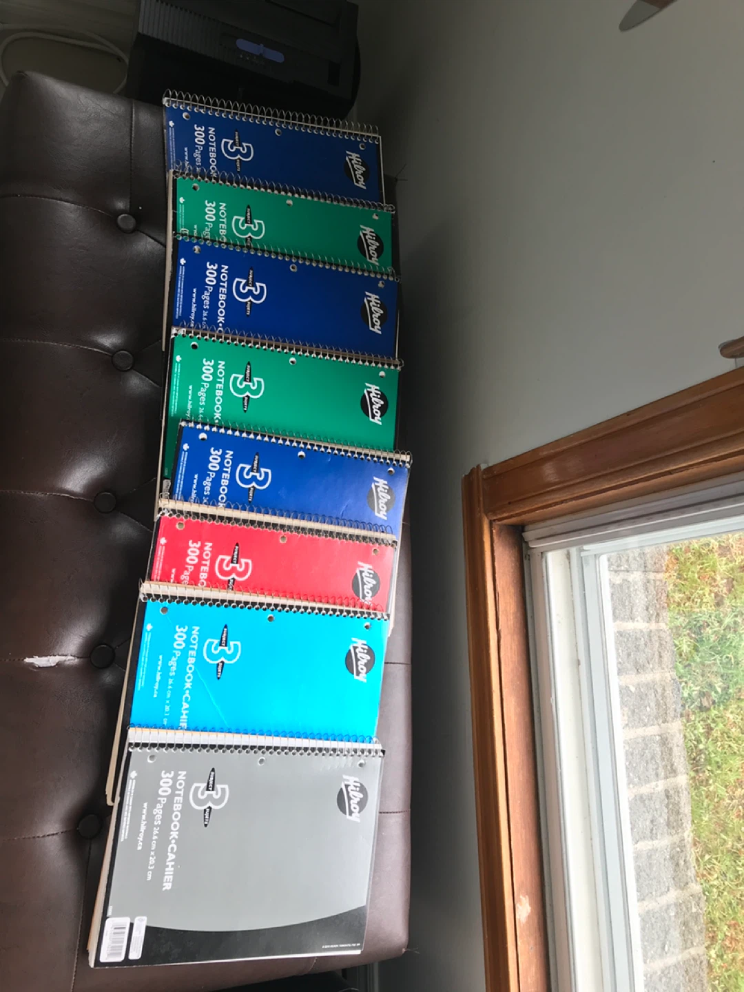 Hilroy 300-Page/ 3 subject Notebooks - Assorted Colours