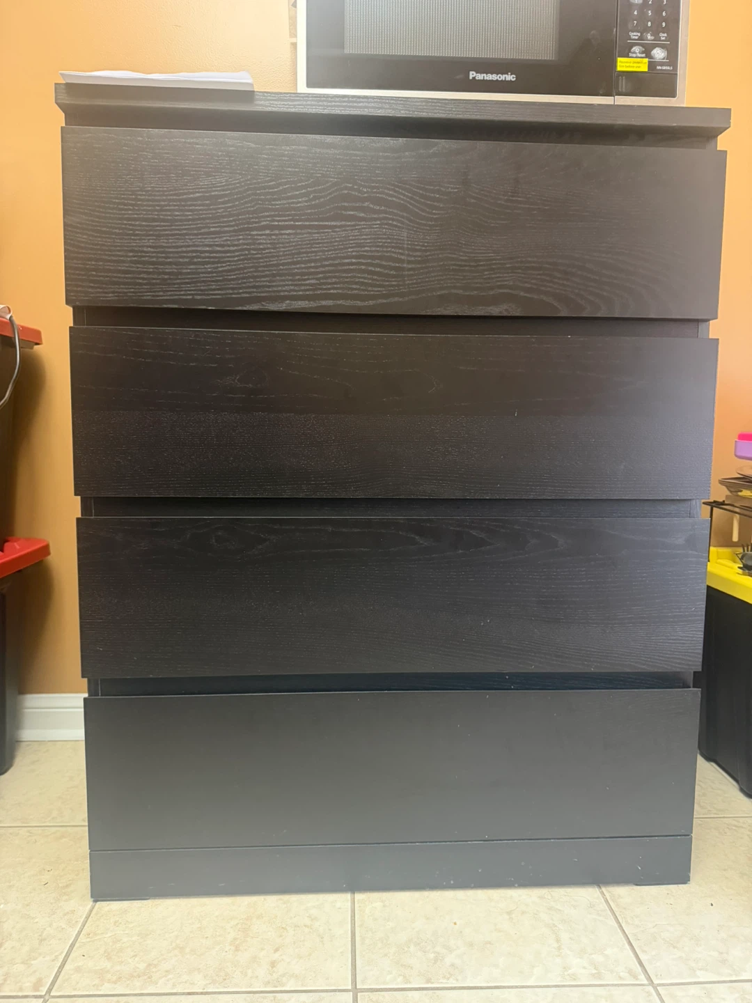 IKEA Malm Black 4-Drawer Dresser - photo 2