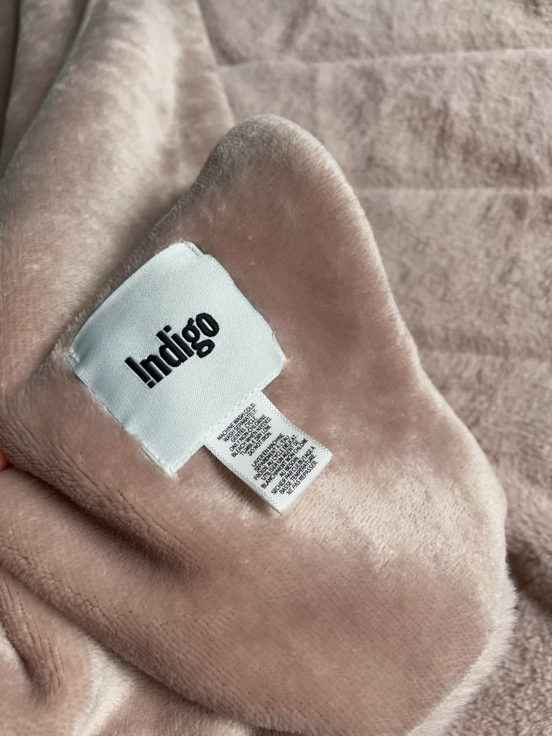 Indigo Plush Throw Blanket - Pink - photo 2