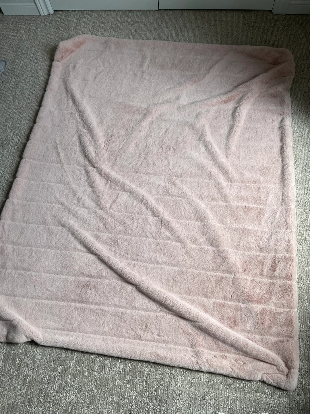 Indigo Plush Throw Blanket - Pink - photo 5