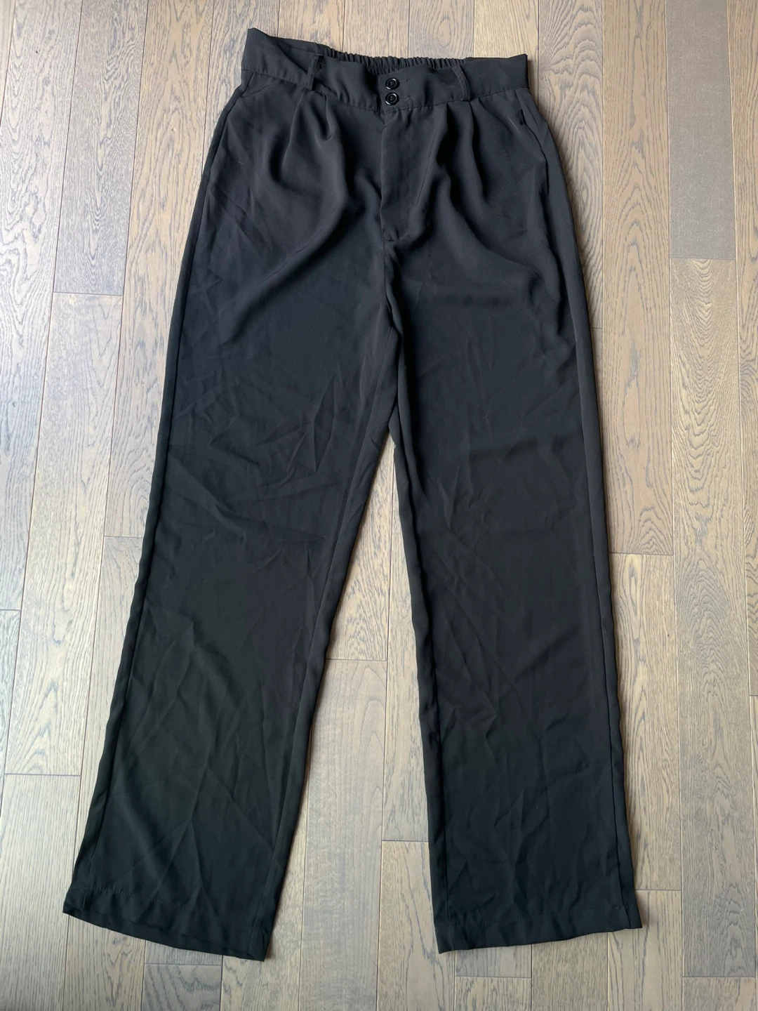 Black Wide Leg Trousers, size M/L