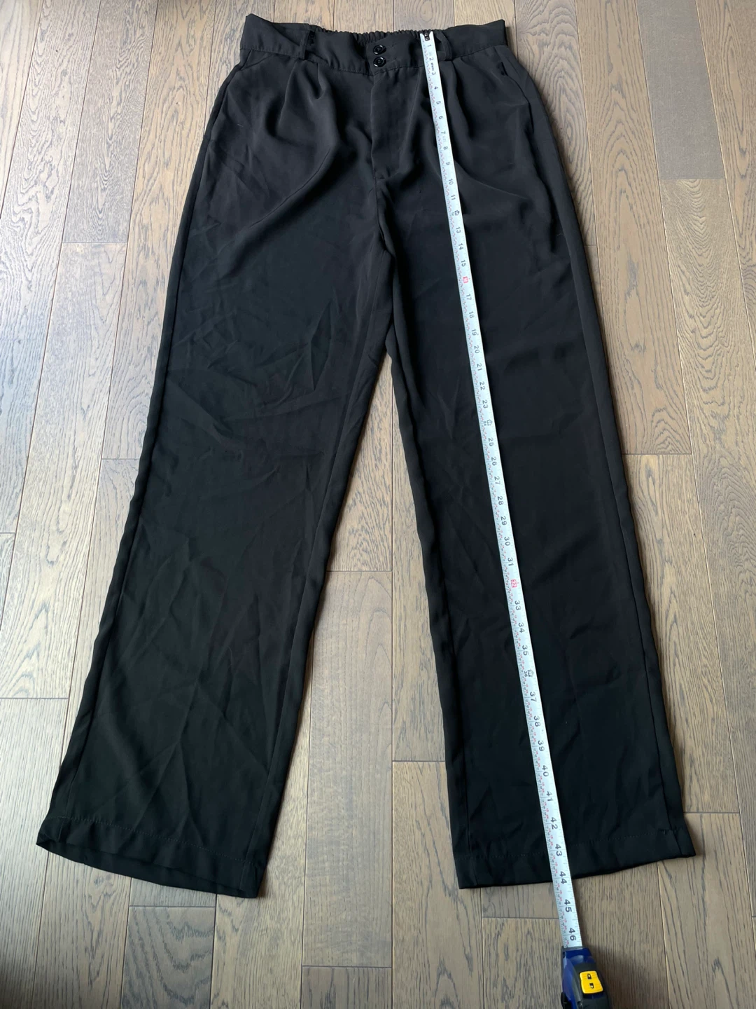 Black Wide Leg Trousers, size M/L - photo 4