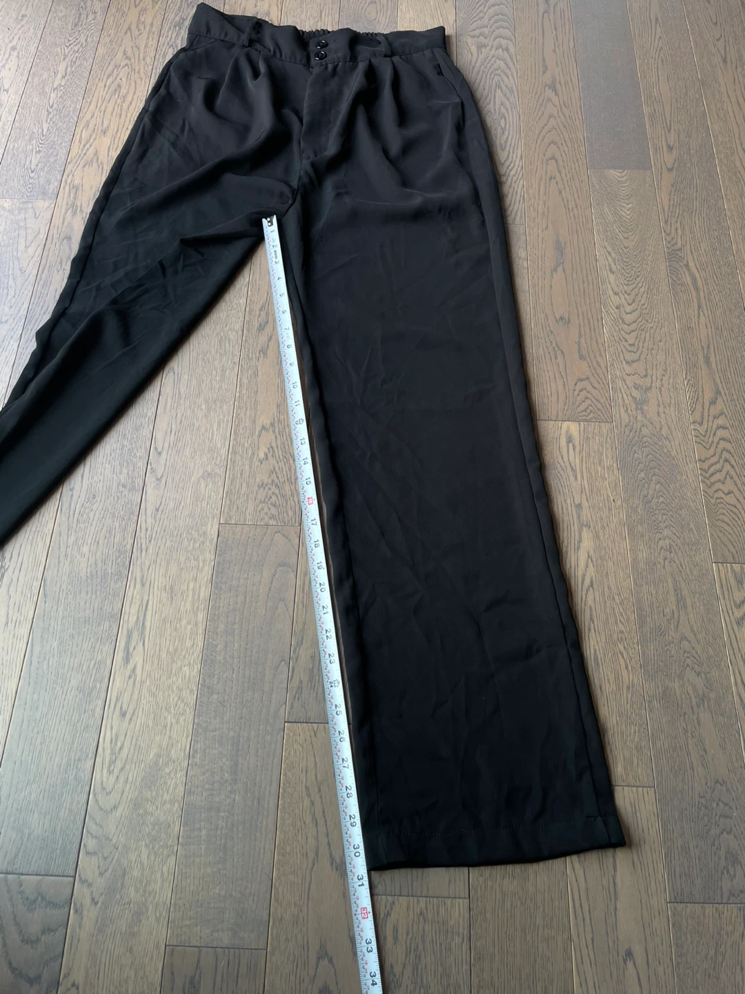 Black Wide Leg Trousers, size M/L - photo 3
