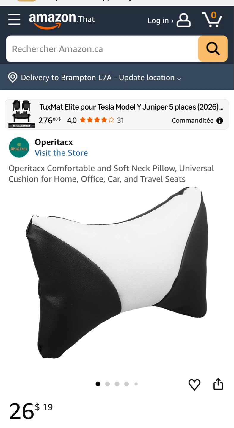 Black and White Neck Pillow (for car or office) - photo 3