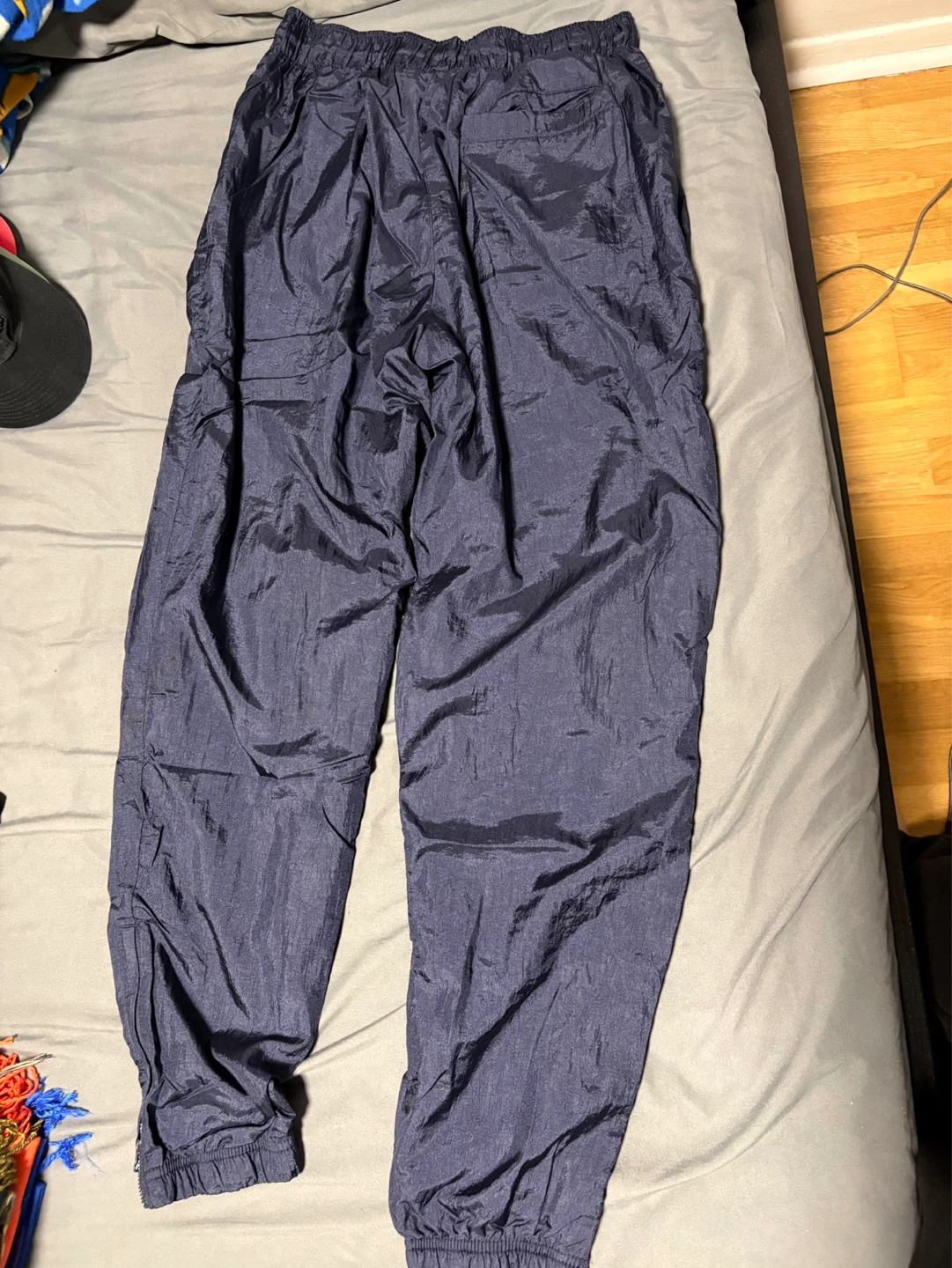 Champion Vintage Navy Nylon Track Pants Medium - photo 3
