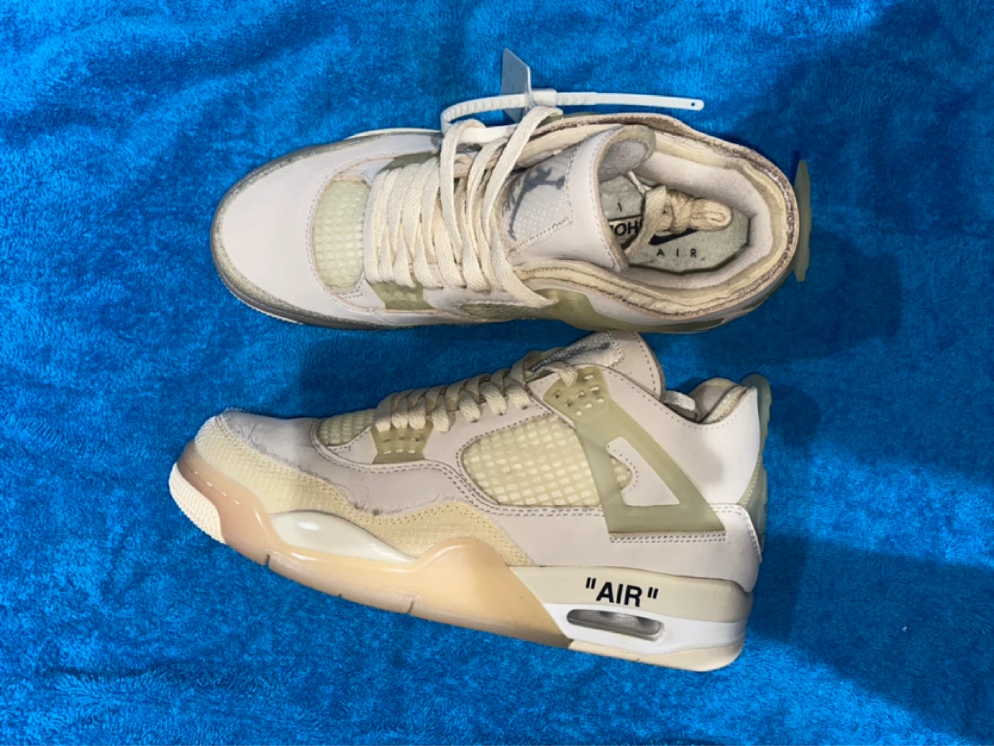 Nike Air Jordan 4 x Off-White Sail - photo 5