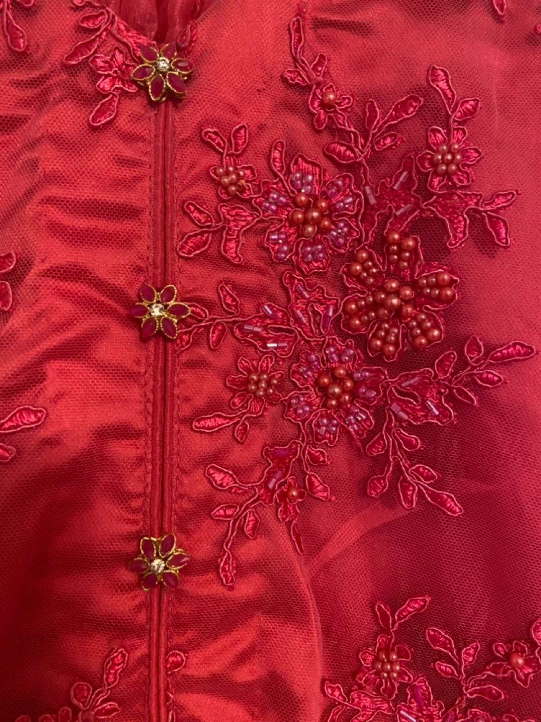 Women's net  Beaded Embroidered 3 piece lehnga dress - photo 5