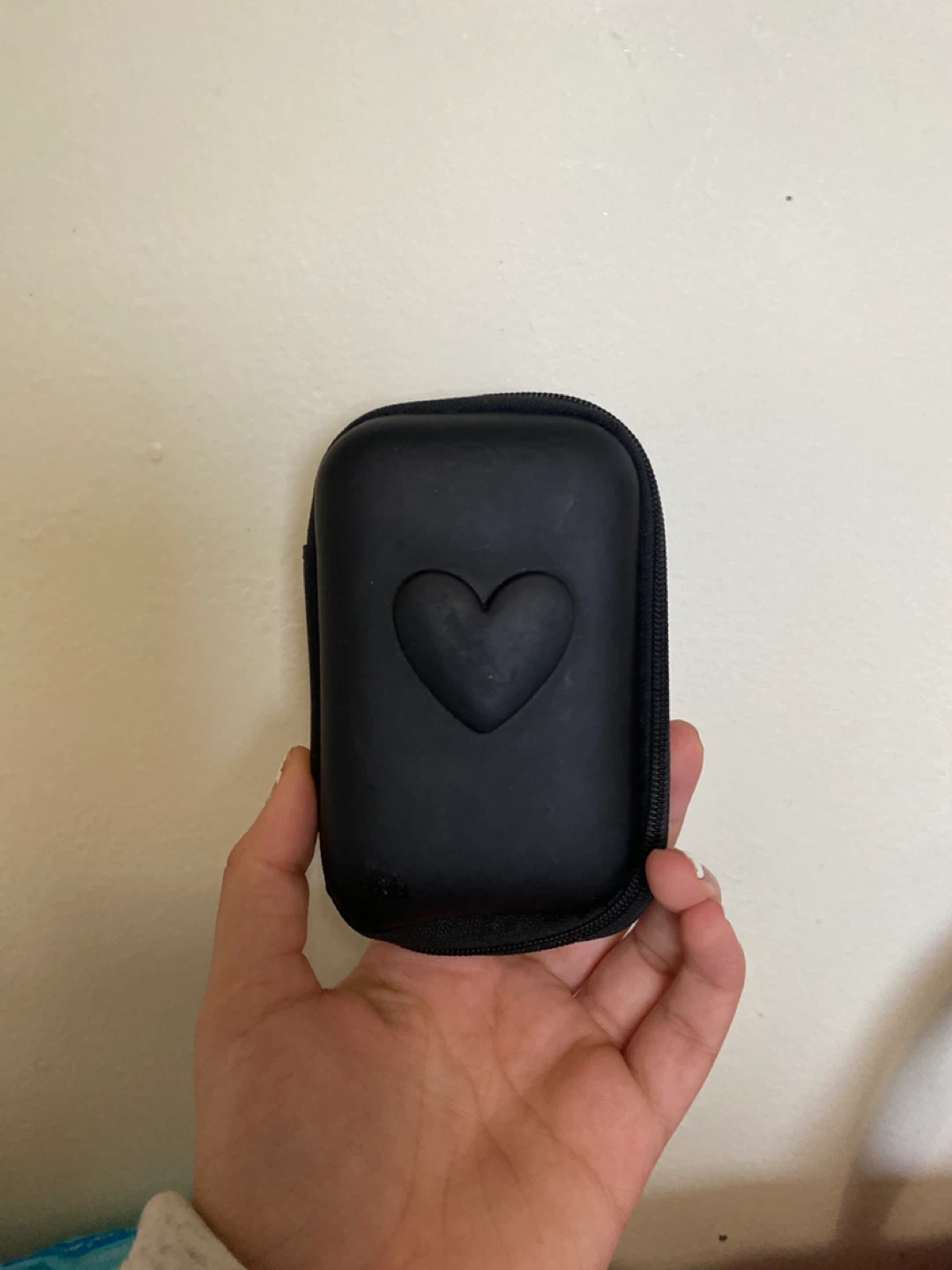 Black Protective Case with Heart Detail