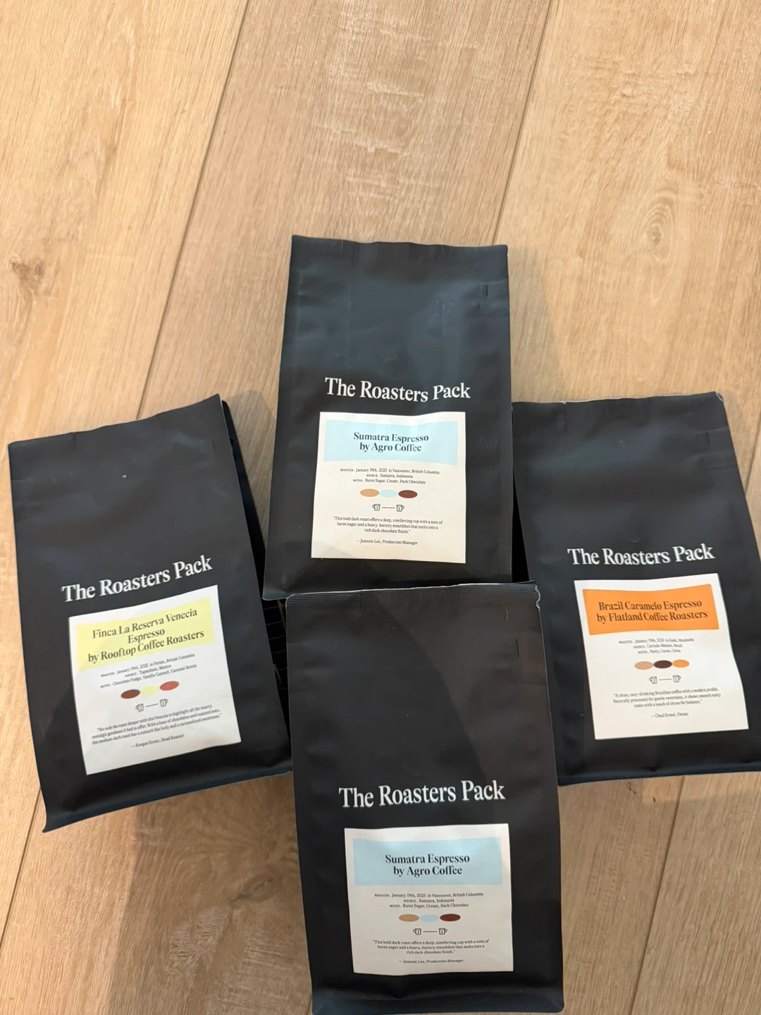 4 Roasters Pack Coffee Beans