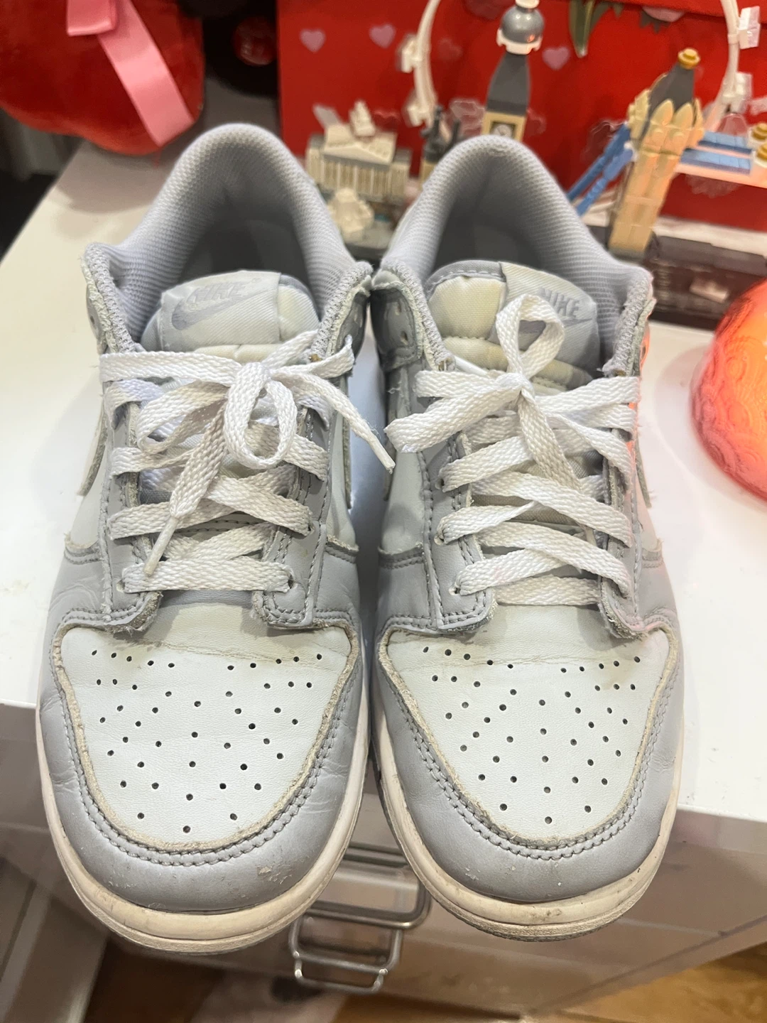 Nike Dunk Low "Light Smoke Grey" Sneakers - photo 4