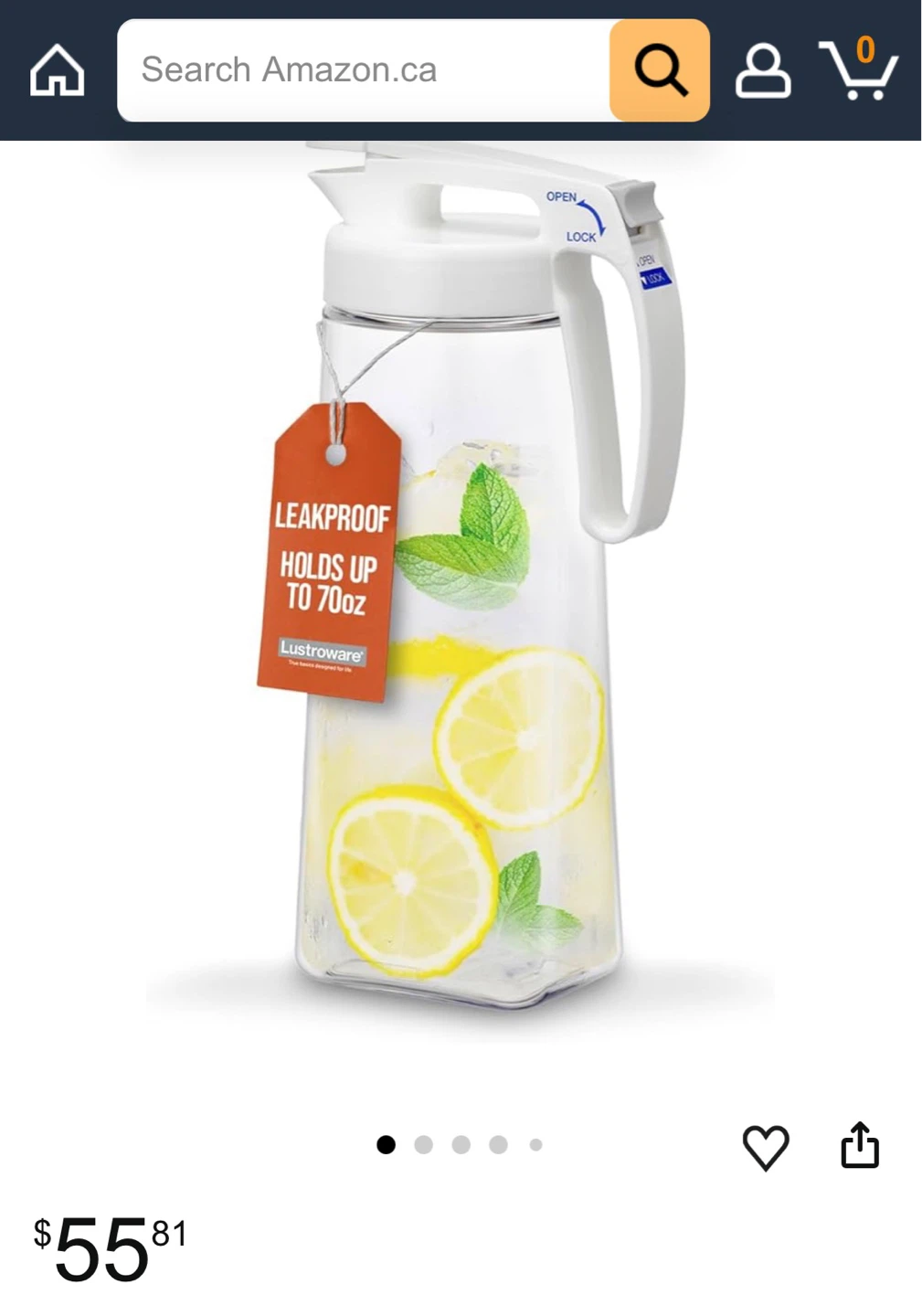 Brand New Japan - Lustroware 2.1L Pitcher - photo 5