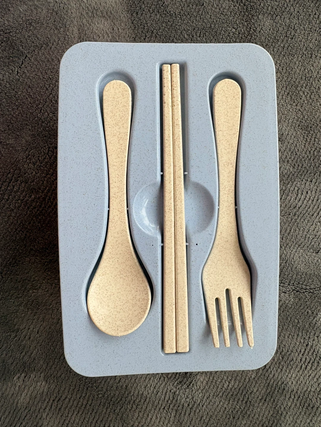 Wheat Straw Lunch Box with Cutlery - photo 4