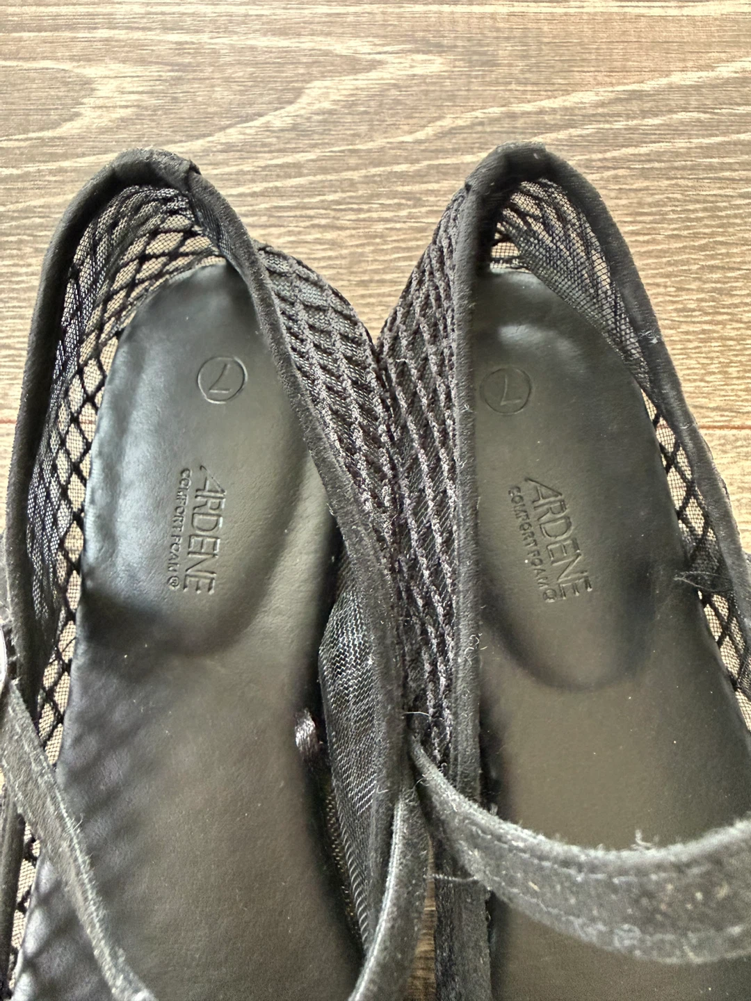 Black Mesh Ballet Flats - Size 7 - photo 3