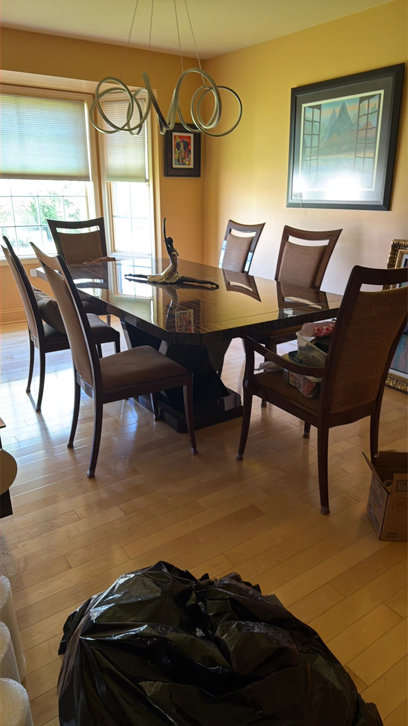Modern Dining Table with High Gloss Finish