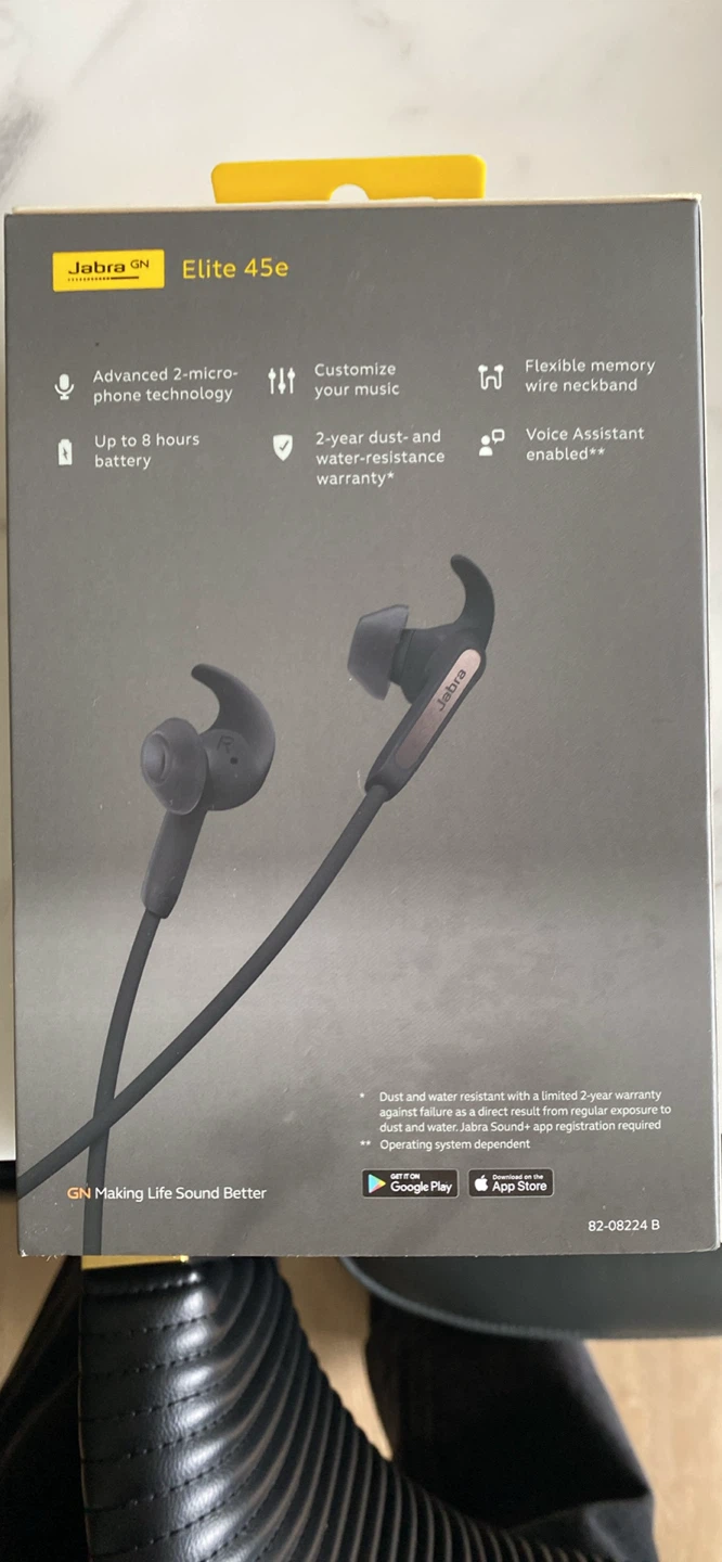 Jabra Elite 45e Wireless Neckband Earbuds